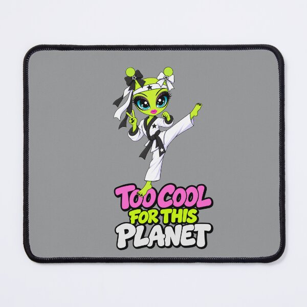 Item preview, Too Cool for This Planet – Alien Karate Girl designed and sold by Aimetoi.