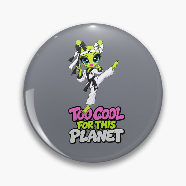 Item preview, Too Cool for This Planet – Alien Karate Girl designed and sold by Aimetoi.