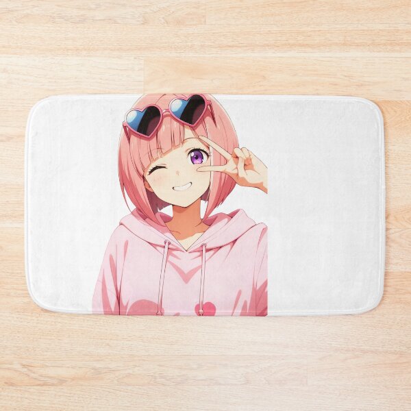 Item preview, Pink Heart Kawaii Anime Girl designed and sold by Raices del Litoral .