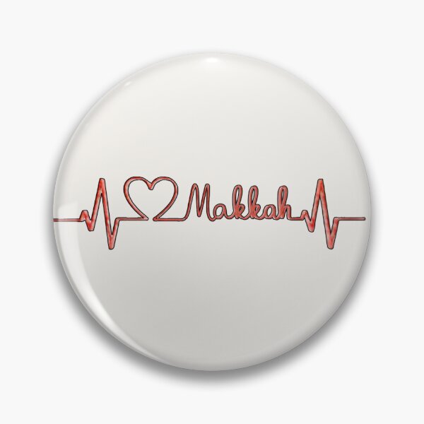 Item preview, Red 3D Makkah Heartbeat – Modern Islamic Identity Lifeline designed and sold by D-Islamic.