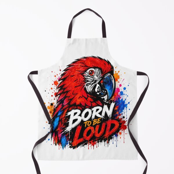 Item preview, Born to Be Loud – Bold Macaw Street Art Design designed and sold by SidneiSampaioStudio.