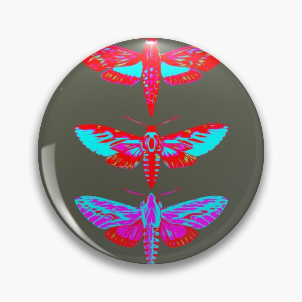 Item preview, Specimen 005 — Neon Sphinx Moths — Sphingidae sp. designed and sold by DelamuraArt.