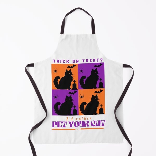 Item preview, Trick Or Treat? I'd Rather Pet Your Cat - Funny Catrovert Halloween Pop Art designed and sold by Neurospicy Trolls.