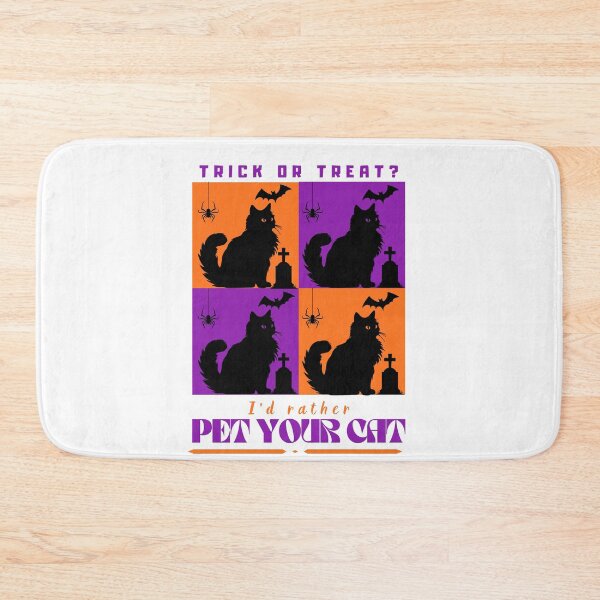 Item preview, Trick Or Treat? I'd Rather Pet Your Cat - Funny Catrovert Halloween Pop Art designed and sold by Neurospicy Trolls.