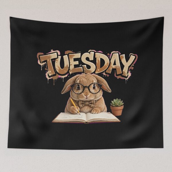 Item preview, Funny Grumpy Rabbit - Cute Bunny Face Illustration designed and sold by Surviving Monday Club.