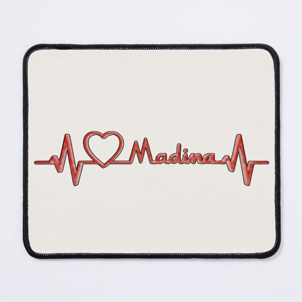 Item preview, Red 3D Madina Heartbeat – Modern Islamic Identity Lifeline designed and sold by D-Islamic.