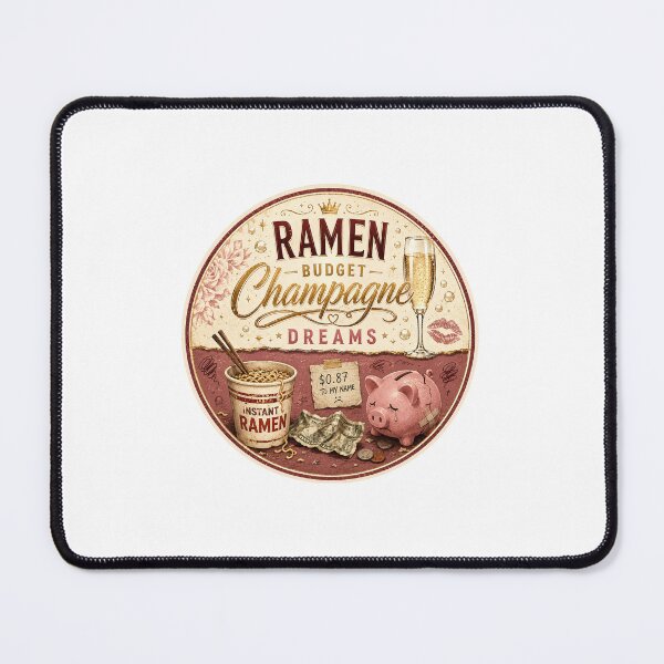 Item preview, Ramen Budget Champagne Dreams designed and sold by RedRubyBubble.
