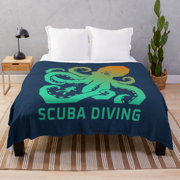 Item preview, Giant Octopus Kraken Scuba Diving Woodcut Linocut Art designed and sold by KiwiRider.