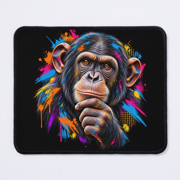 Item preview, Chimpanzee Primate Pop Art designed and sold by redsharkuk.