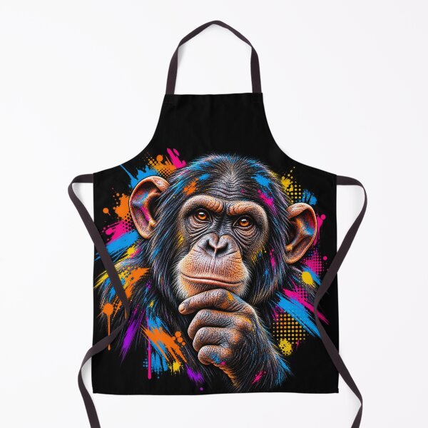 Item preview, Arte pop de primates chimpancés designed and sold by redsharkuk.