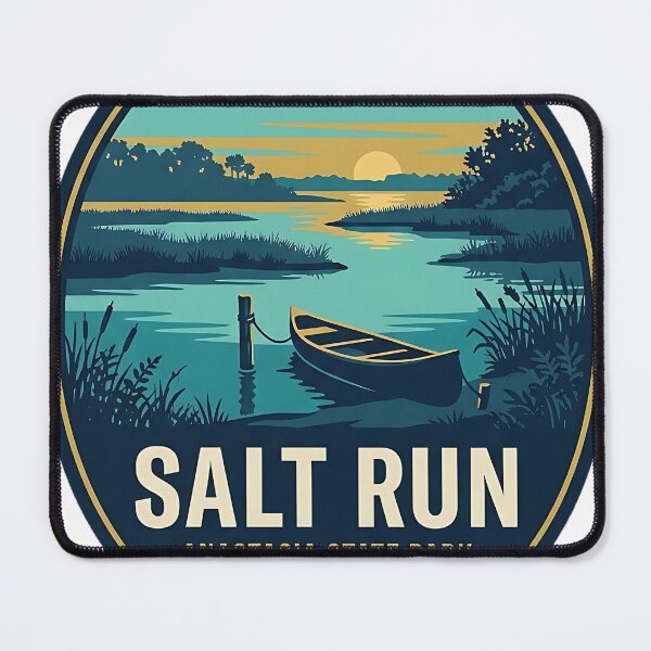 Item preview, Salt Run Tidal Lagoon Anastasia State Park Sticker designed and sold by DetourDgn.