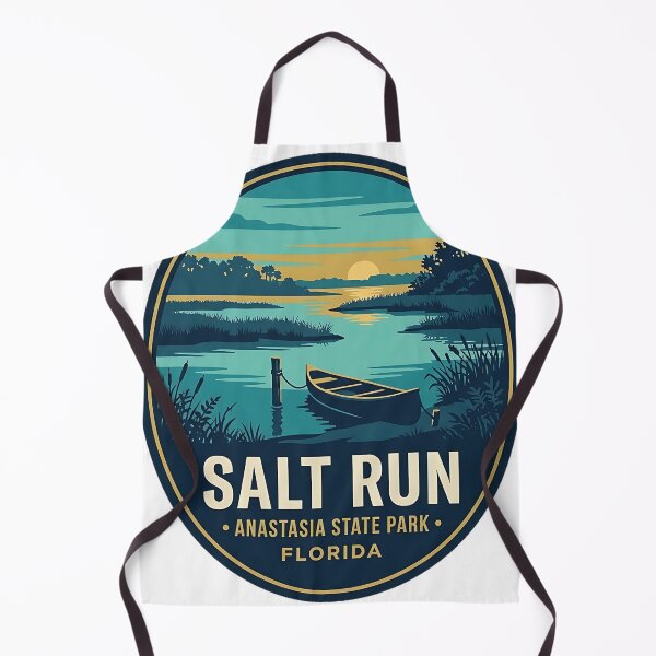 Item preview, Salt Run Tidal Lagoon Anastasia State Park Sticker designed and sold by DetourDgn.