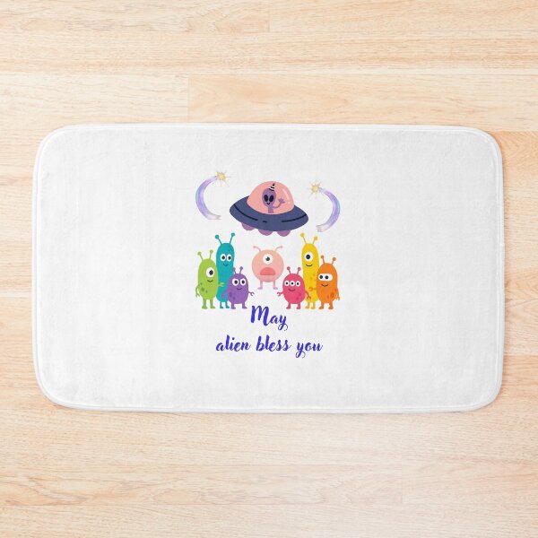 Item preview, May Alien Bless You Cute Funny Space Monsters Art designed and sold by NikBrin Prevail .