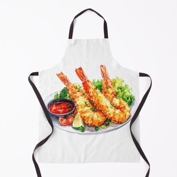 Item preview, Japanese Crispy Shrimp Tempura Watercolor designed and sold by BetweenForms.