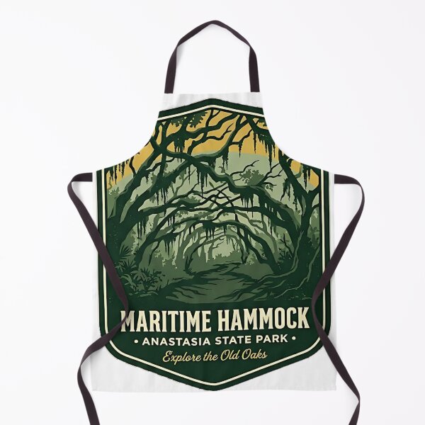 Item preview, Anastasia State Park Maritime Hammock Oak Canopy Sticker designed and sold by DetourDgn.