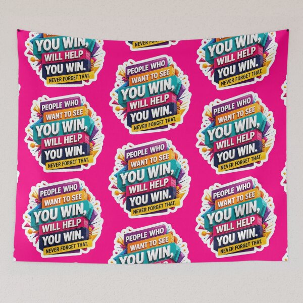 Item preview, People Who Want To See You Win Will Help You Win Sticker designed and sold by Scro-Ciob-Shop.
