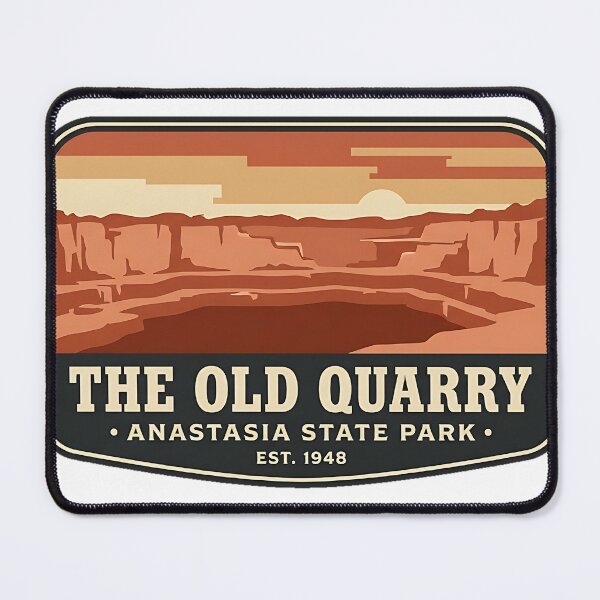 Item preview, Anastasia State Park Historic Coquina Quarry Sticker designed and sold by DetourDgn.