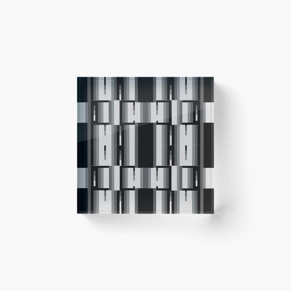 Item preview, Monochrome Geometric Urban Architecture Pattern designed and sold by PoeticRecipeST.