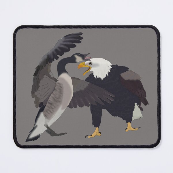 Item preview, Joust Between Neighbours: Canadian Goose versus Bald Eagle designed and sold by MegitsunesMedia.