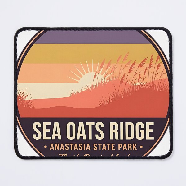 Item preview, Anastasia State Park Sea Oats Dune Ridge Sunrise Sticker designed and sold by DetourDgn.