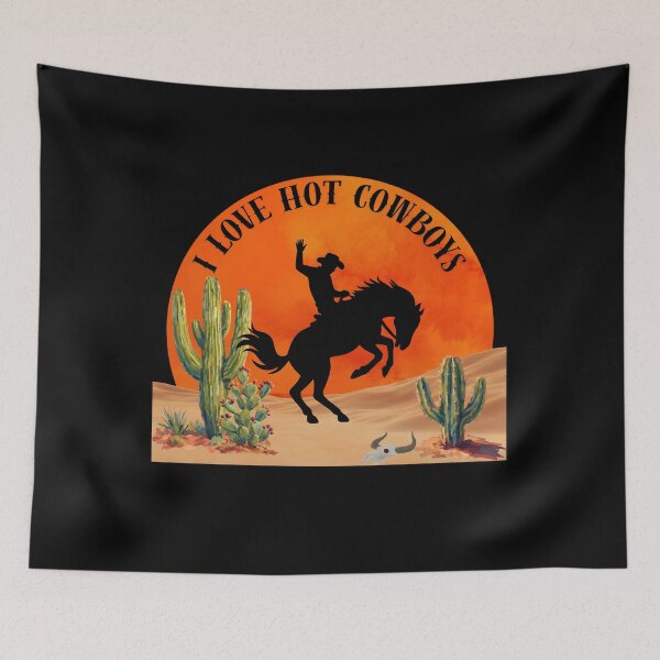 Item preview, I Love Hot Cowboys Country Style Graphic designed and sold by LiotasowaFlow.