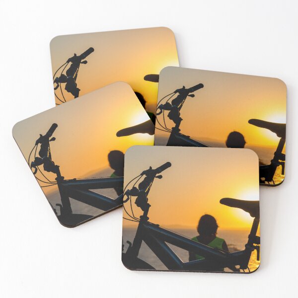 Item preview, Golden Sunset Bicycle Silhouette designed and sold by ThaCriações.