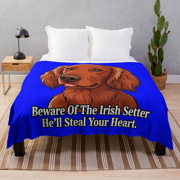 Item preview, Beware Of The Irish Setter He’ll Steal Your Heart Art Design designed and sold by fantasticdesign.