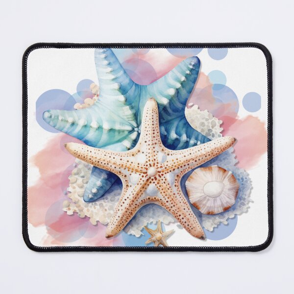 Item preview, Watercolor Starfish and Seashell Collection - Coastal Beach Art designed and sold by DonnaRaine.