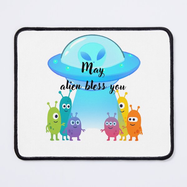 Item preview, May Alien Bless You Cute UFO and Funny Monsters Art designed and sold by NikBrin Prevail .