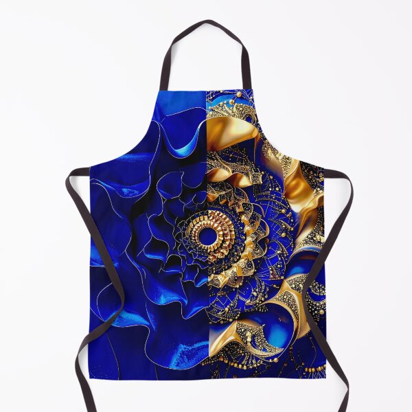 Item preview, Intricate Duality of Royal Navy Velvet and Gold Filigree designed and sold by Vicky Brago-Mitchell®.