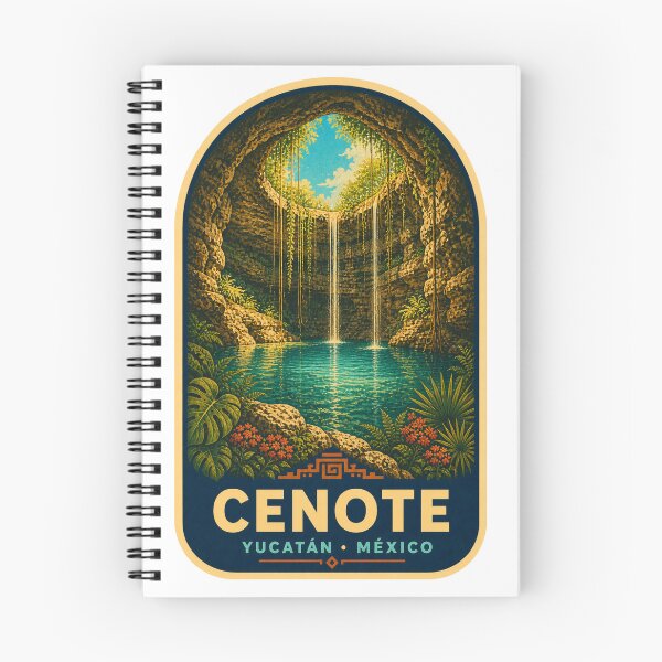 Item preview, Yucatán Cenote Mexico Travel Poster designed and sold by BeachWhisper.