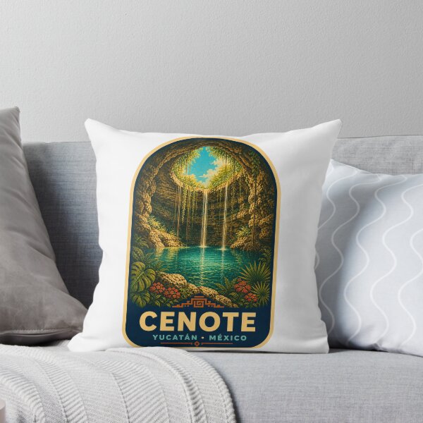 Item preview, Yucatán Cenote Mexico Travel Poster designed and sold by BeachWhisper.