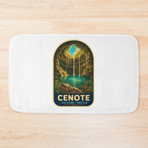 Item preview, Yucatán Cenote Mexico Travel Poster designed and sold by BeachWhisper.