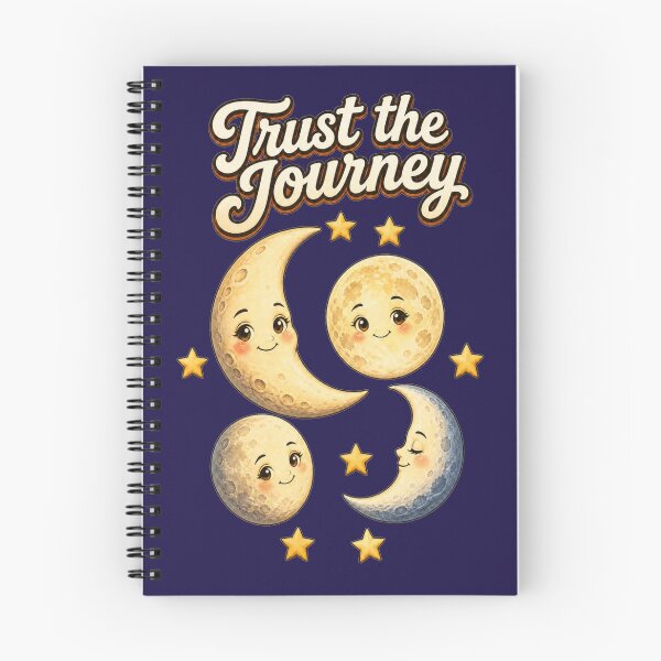 Item preview, Trust the Journey – Cute Moon & Stars Celestial Design designed and sold by Cartoon art with a purpose ❤️ Supporting Althea’s friends .