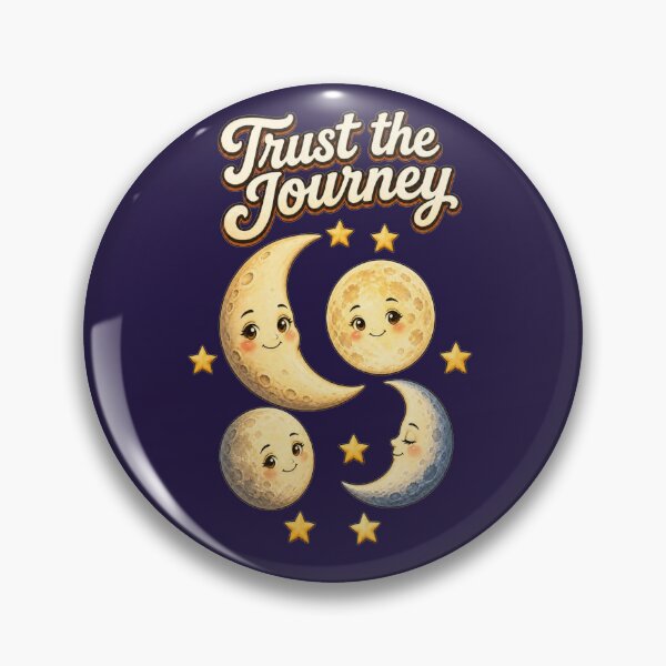 Item preview, Trust the Journey – Cute Moon & Stars Celestial Design designed and sold by Cartoon art with a purpose ❤️ Supporting Althea’s friends .