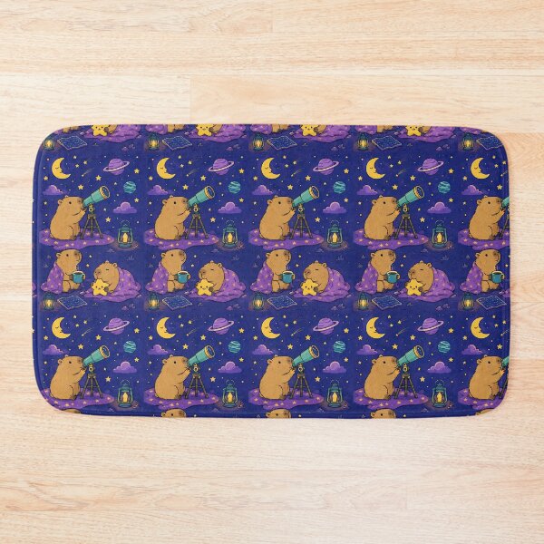 Item preview, Cute Capybara Stargazing Pattern designed and sold by Soft Berry Studio.