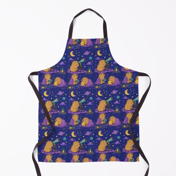 Item preview, Cute Capybara Stargazing Pattern designed and sold by Soft Berry Studio.