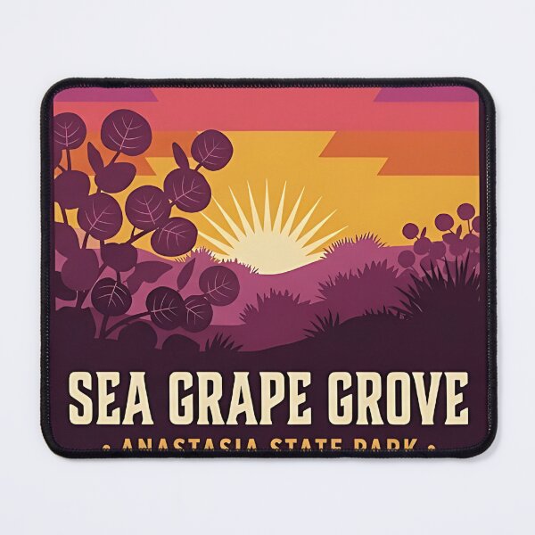 Item preview, Anastasia State Park Sea Grape Grove Sunset Sticker designed and sold by DetourDgn.