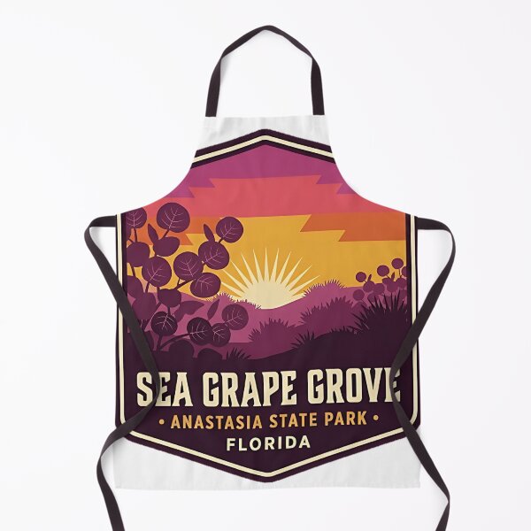 Item preview, Anastasia State Park Sea Grape Grove Sunset Sticker designed and sold by DetourDgn.