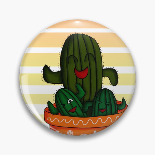 Item preview, Happy cacti in the pot designed and sold by LizChibiArt.