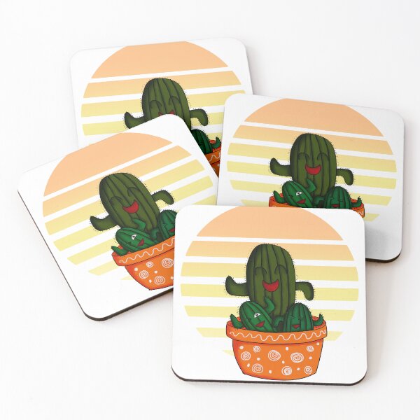 Item preview, Happy cacti in the pot designed and sold by LizChibiArt.