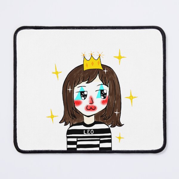 Item preview, Mime Leo with a Yellow Crown - Original Kawaii Art designed and sold by BunnySoftArt.