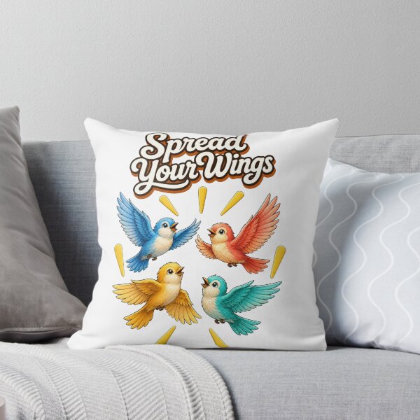 Item preview, Spread Your Wings – Cute Cartoon Birds & Sunshine Rays designed and sold by Cartoon art with a purpose ❤️ Supporting Althea’s friends .