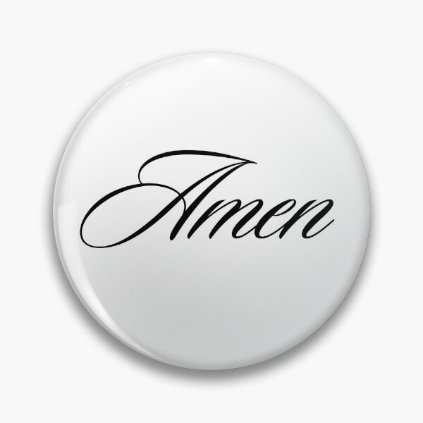 Item preview, Amen Elegant Cursive Script Calligraphy Typography designed and sold by LensDyn™.