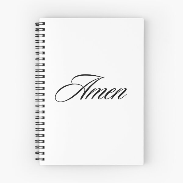 Item preview, Amen Elegant Cursive Script Calligraphy Typography designed and sold by LensDyn™.