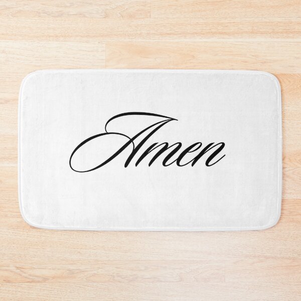 Item preview, Amen Elegant Cursive Script Calligraphy Typography designed and sold by LensDyn™.