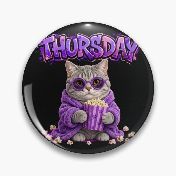 Item preview, Thursday Graffiti Popcorn Cat Sunglasses designed and sold by Surviving Monday Club.
