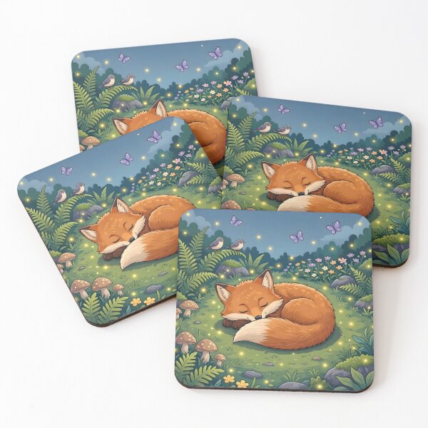 Item preview, Sleeping Fox in Magical Forest Illustration designed and sold by Herodestroyer.