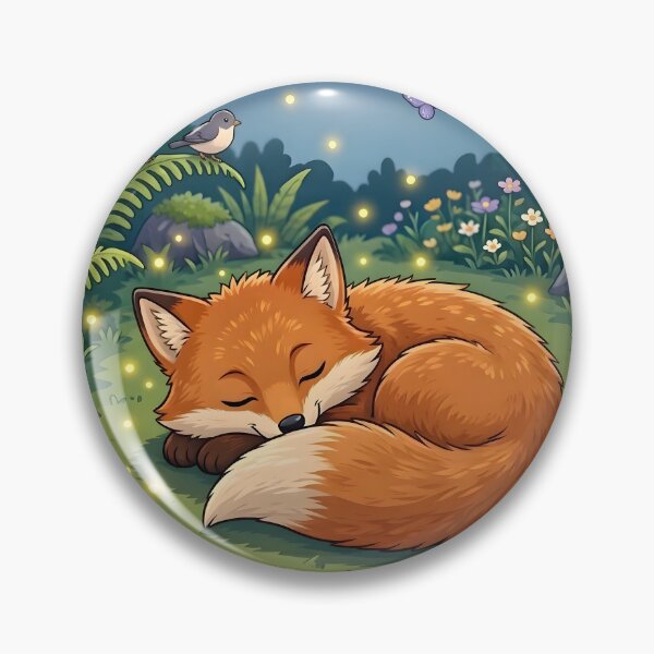 Item preview, Sleeping Fox in Magical Forest Illustration designed and sold by Herodestroyer.