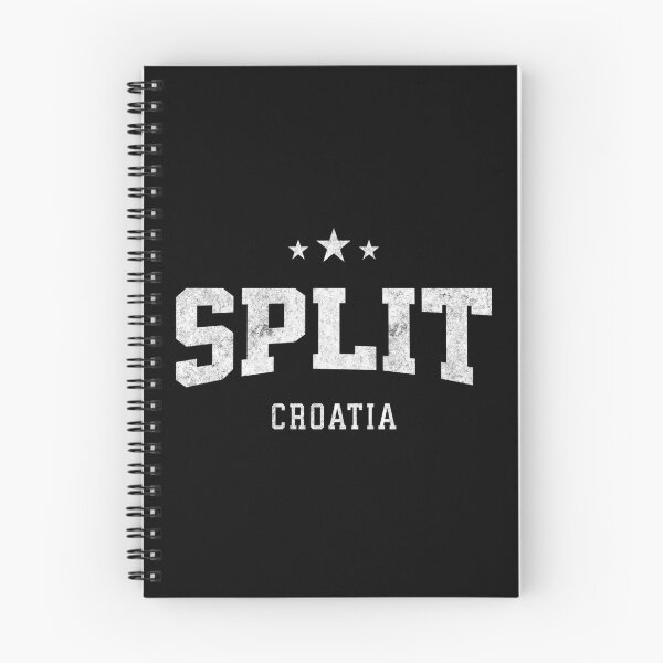 Item preview, Split Croatia Vintage Varsity Distressed Retro College Travel Design designed and sold by NiceTeeClub.